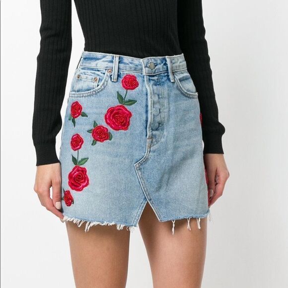 GIRLFRIEND Milla High Rise A-Frame Skirt Endless Love - Picture 2 of 11